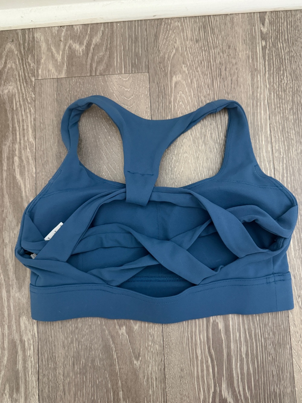Halara Blue Racerback Sports Bra - Picture 2 of 4